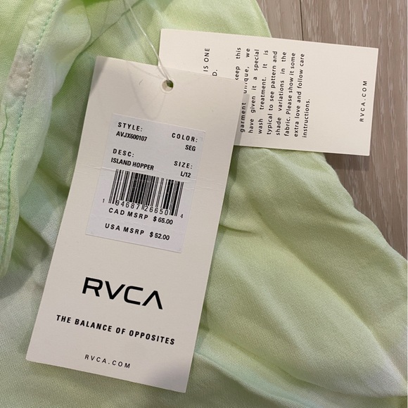RVCA Island Hopper Tie-Dye Dress - Seagrass - Large - Picture 5 of 11